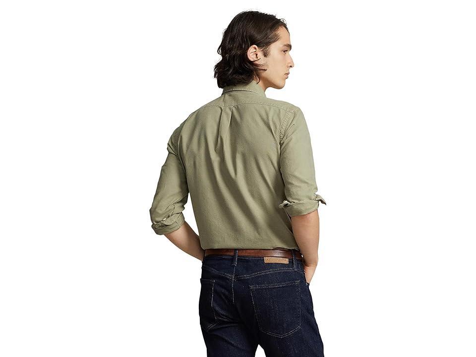 Polo Ralph Lauren Garment-Dyed Oxford Shirt (Sage ) Men's Clothing Product Image