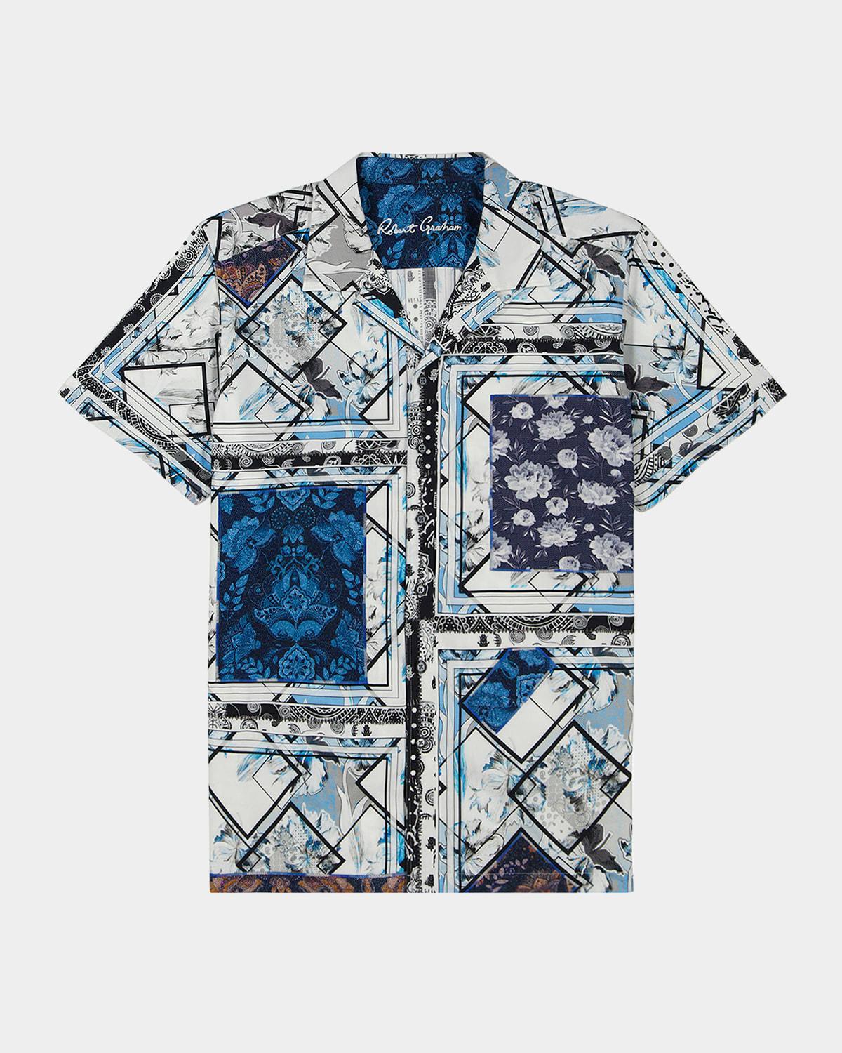 Mens The Hatch Geometric Camp Shirt Product Image