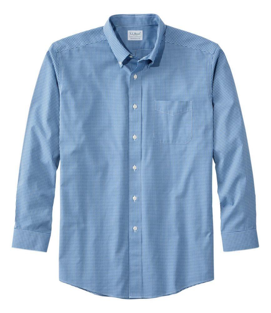 
                            Men's Wrinkle-Free Pinpoint Oxford Cloth Shirt, Traditional Fit Tattersall
                         Product Image