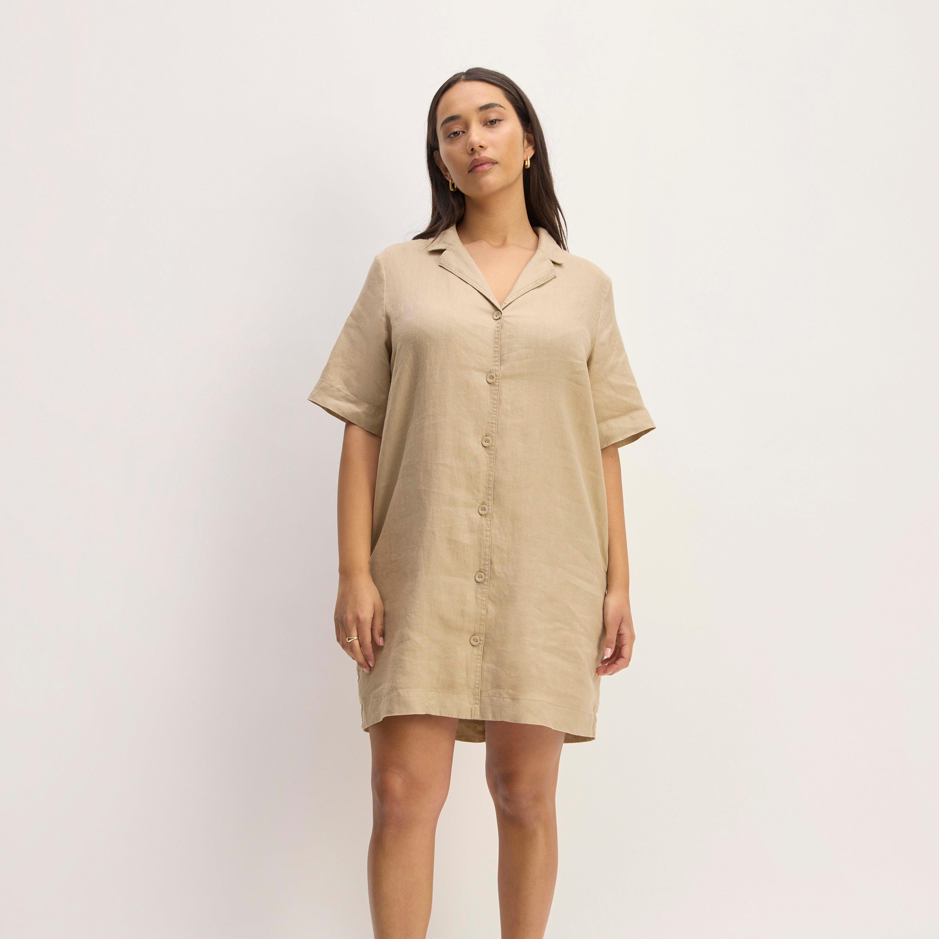 The Shirtdress in Linen Product Image