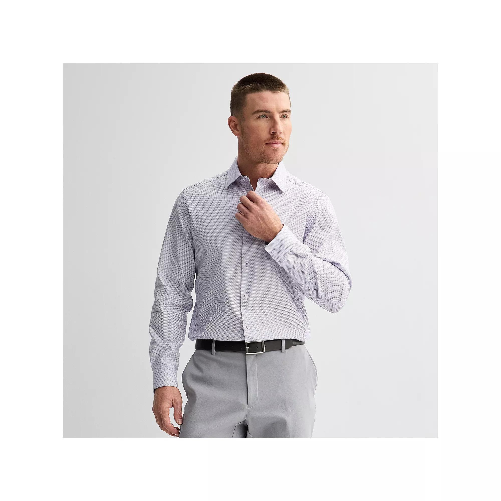 Men's Apt. 9® Premier Flex Regular-Fit Wrinkle Resistant Dress Shirt, Size: Medium-32/33, Sagebush Dobby Product Image