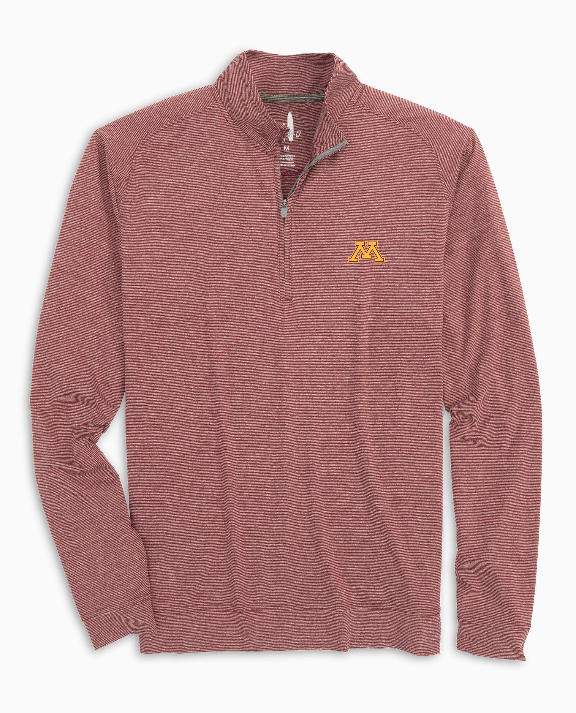 Minnesota Vaughn Striped Performance 1/4 Zip Male Product Image