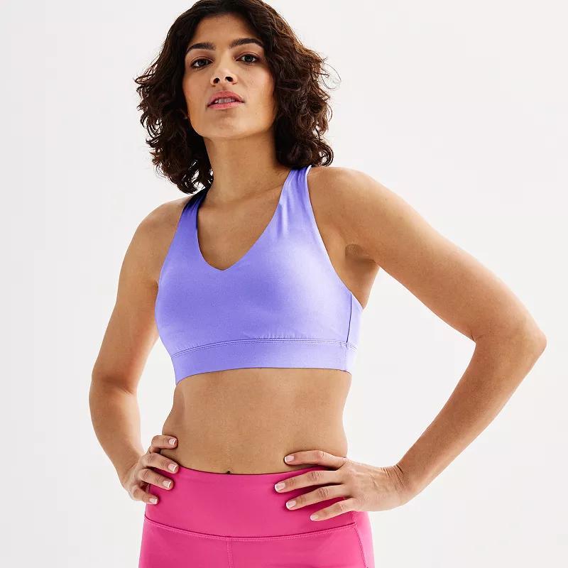 Tek Gear® Ultrastretch Medium-Impact V-Neck Sports Bra, Women's,  Product Image