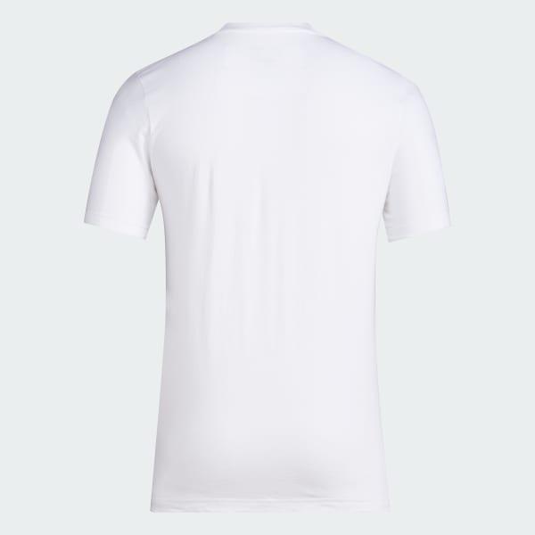 adidas Clima Tech Tee White S Mens Product Image