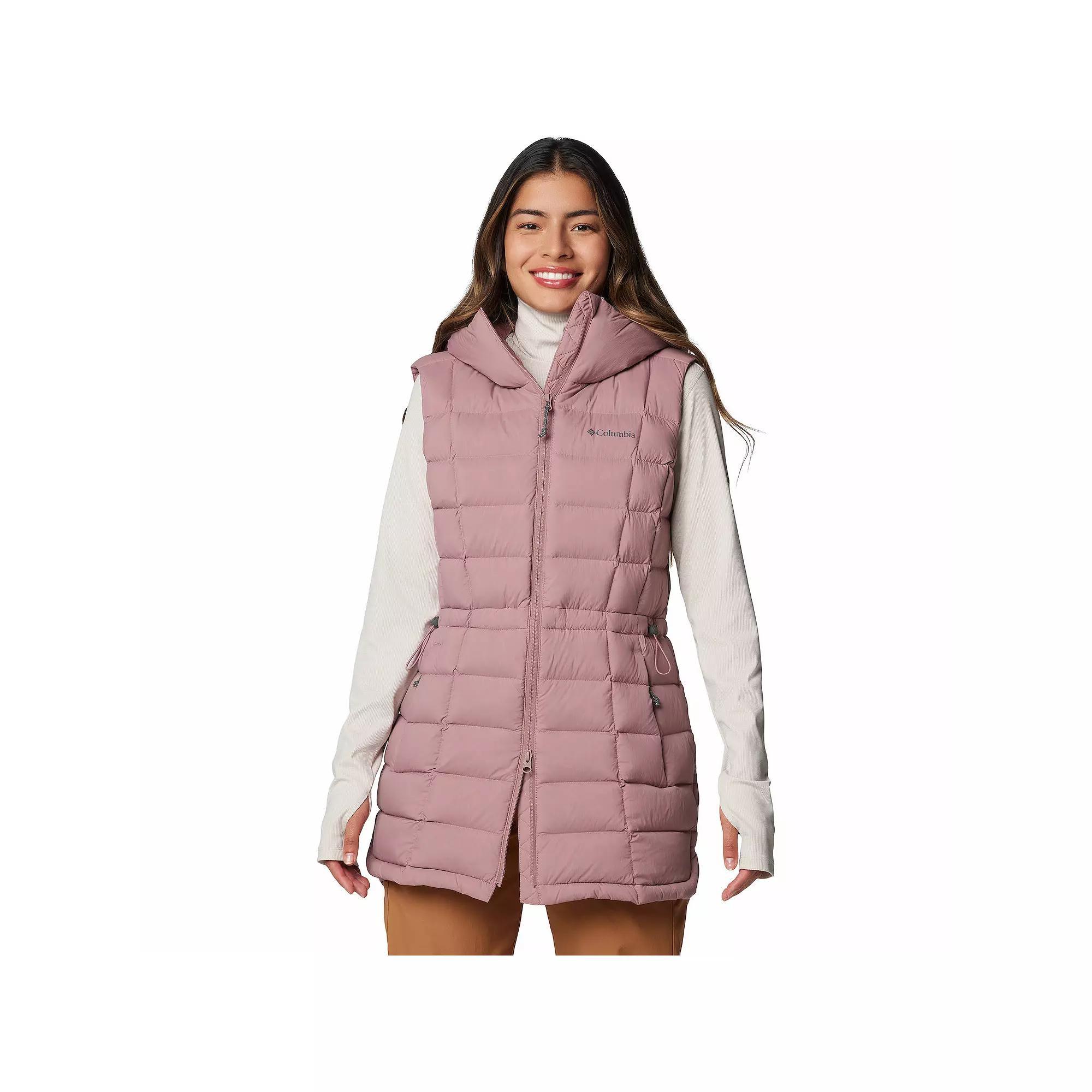 Women's Columbia Ardenwood Mid Down Vest, Size: XXL, Fig Product Image