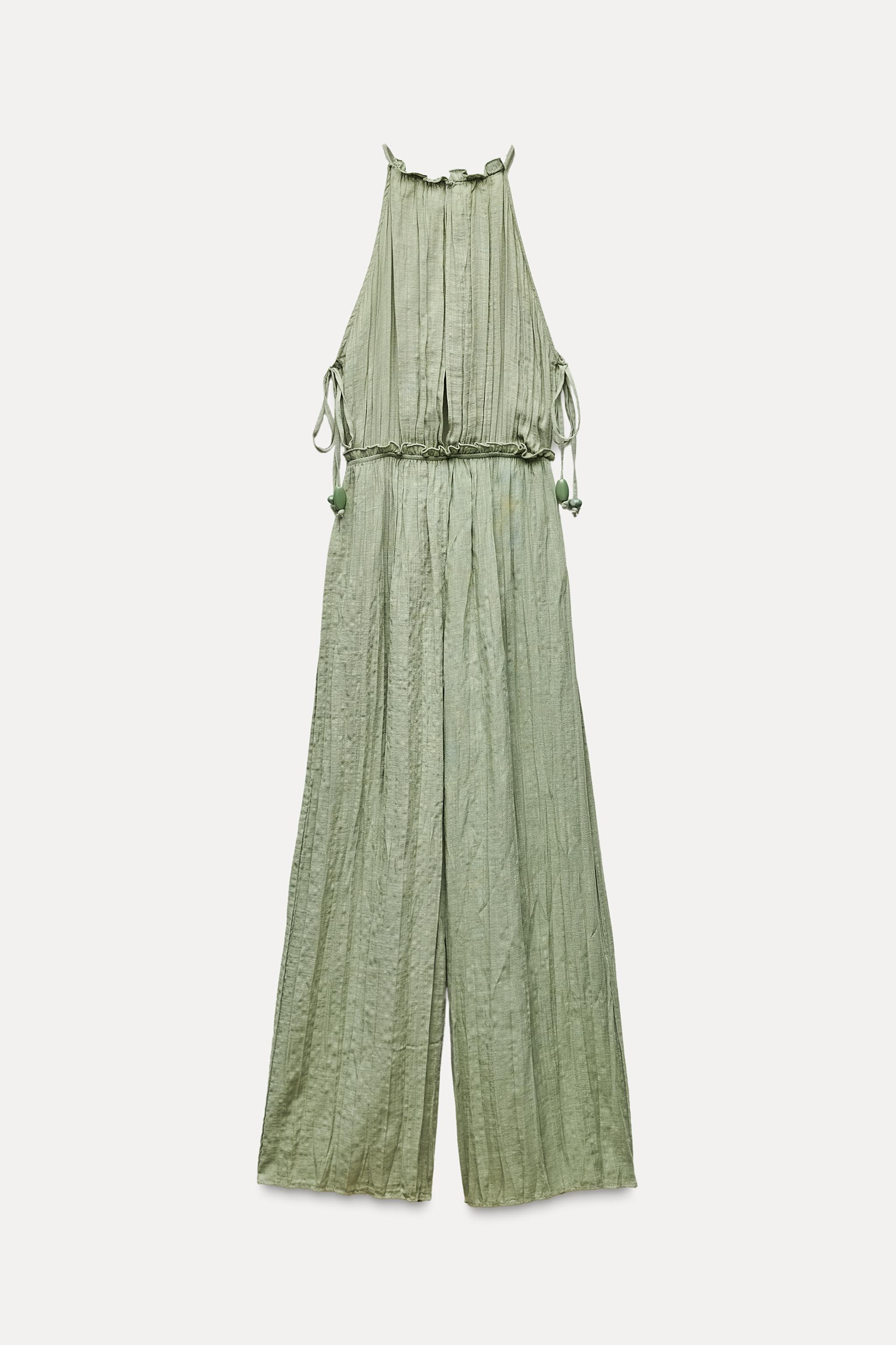 WRINKLED EFFECT RUSTIC JUMPSUIT Product Image