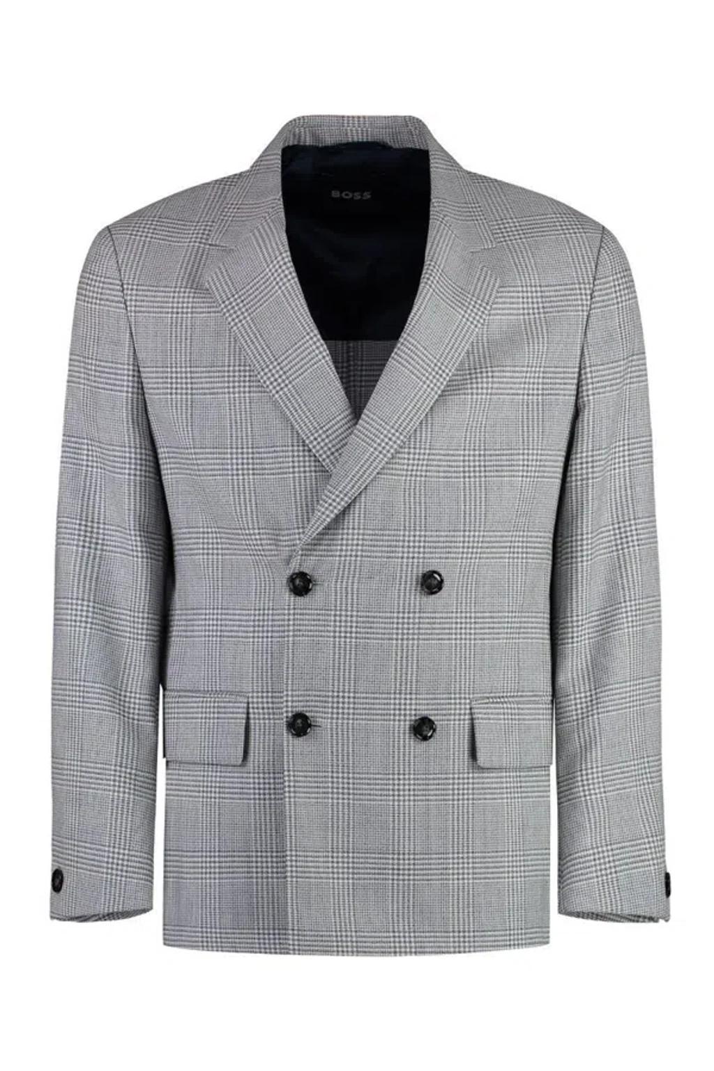 HUGO BOSS Boss  Tartan In White Product Image