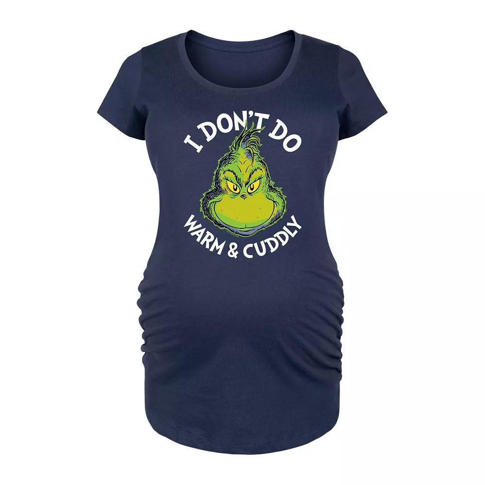 Maternity Dr. Seuss Grinch Warm & Cuddly Graphic Tee, Women's, Size: XXL-MAT, Blue Product Image