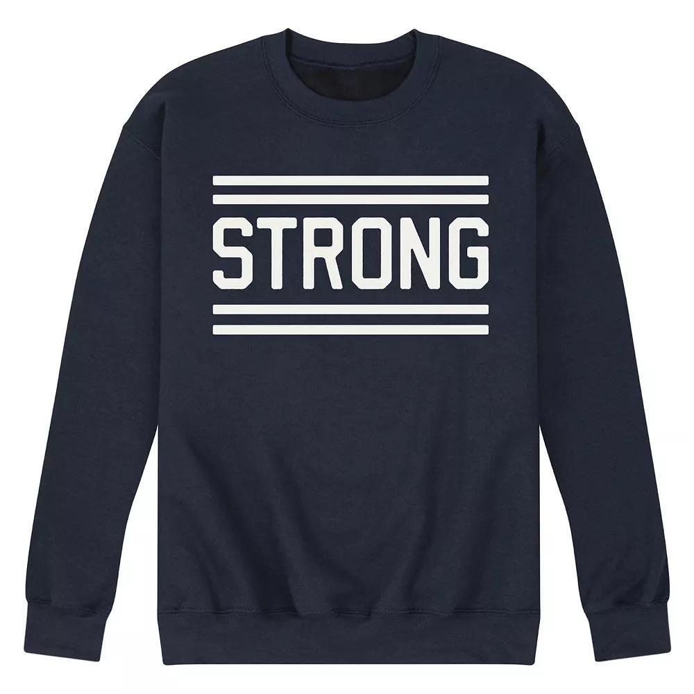 Men's Strong Fleece Sweatshirt, Size: Medium, Pink Product Image