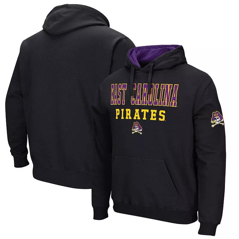 Mens Colosseum Black ECU Pirates Sunrise Pullover Hoodie Product Image