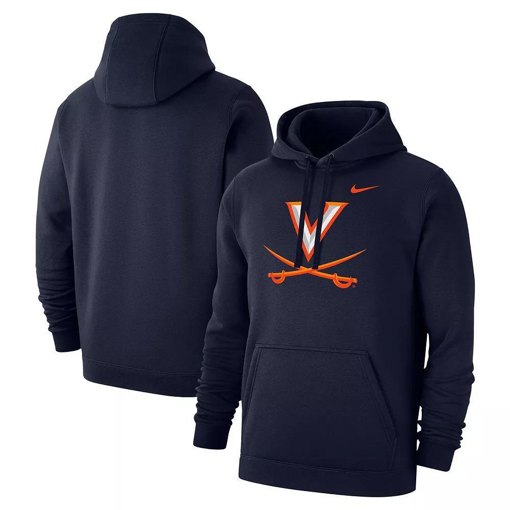 Men's Nike Navy Virginia Cavaliers Primary Club Fleece Pullover Hoodie,  Product Image