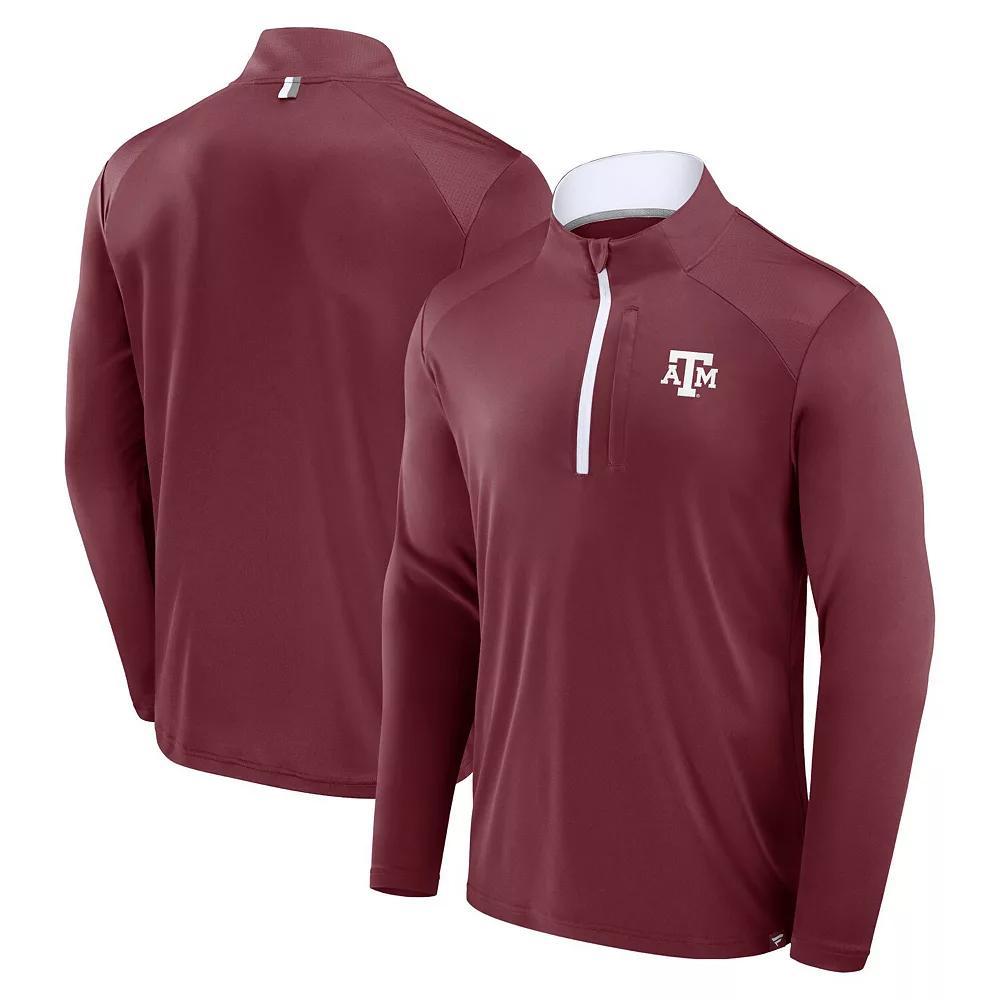 Men's Fanatics Maroon Texas A&M Aggies Fundamental Defender Quarter-Zip Jacket,  Product Image