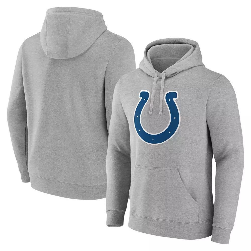 Men's Fanatics Heather Gray Indianapolis Colts Deliver Fleece Pullover Hoodie, Size: Small, Grey Product Image