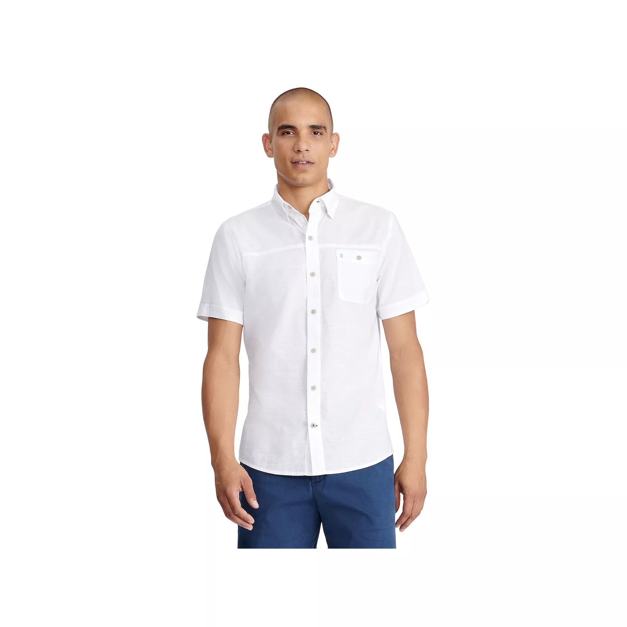 Men's IZOD Dockside Short Sleeve Chambray,  Product Image