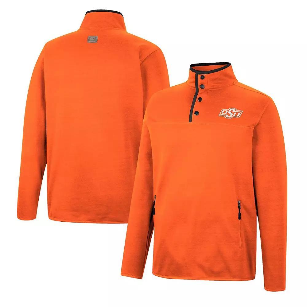 Men's Colosseum Orange Oklahoma State Cowboys Rebound Quarter-Snap Jacket,  Product Image