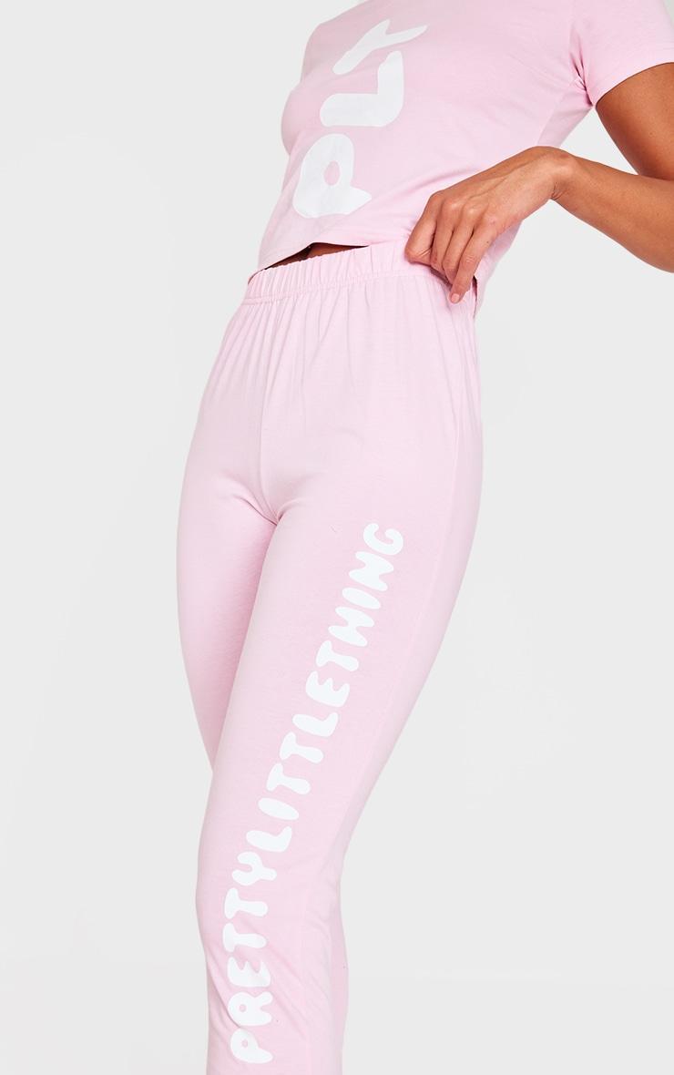 PRETTYLITTLETHING Pink Legging Pajama Set Product Image