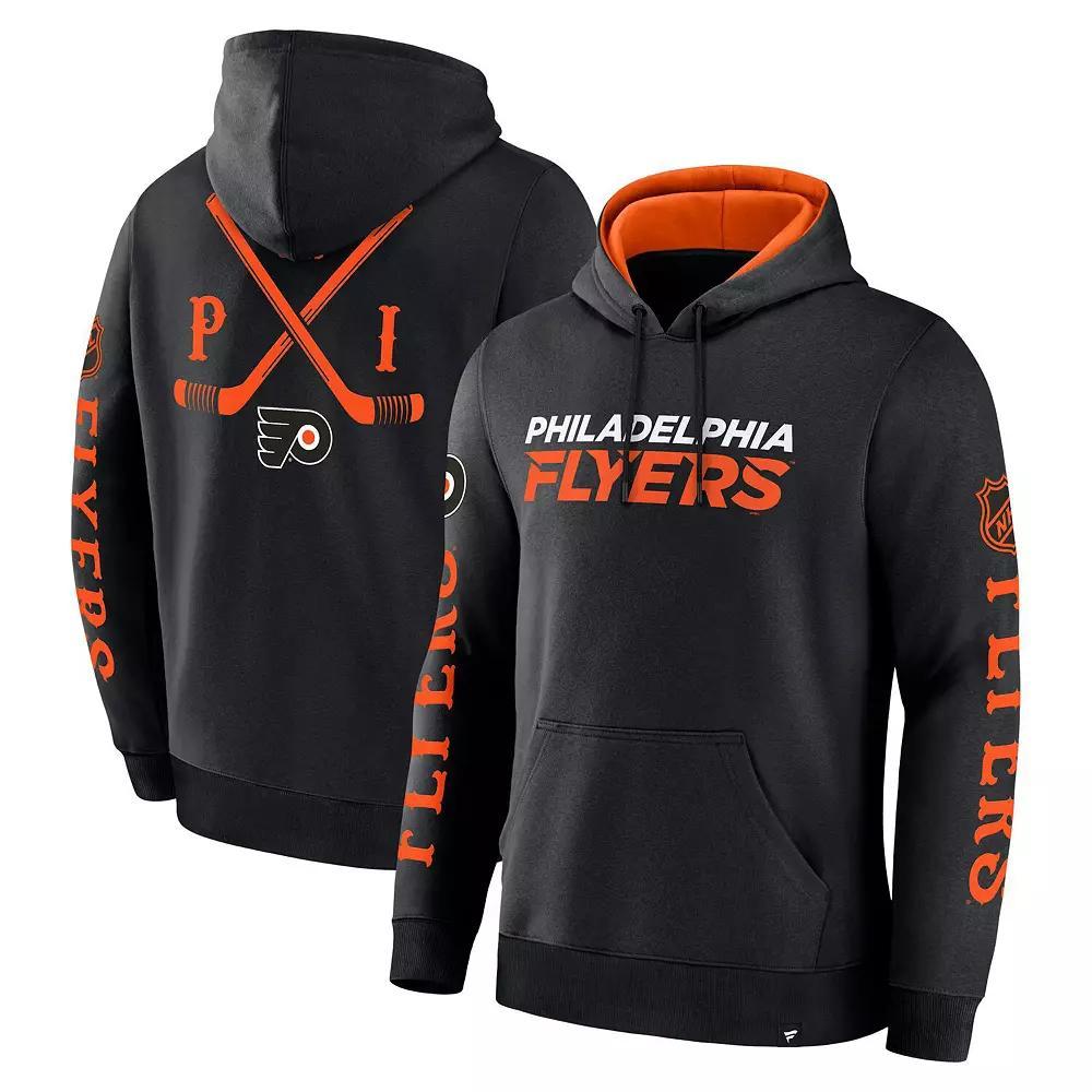 Men's Fanatics Black Philadelphia Flyers Big City Legacy Fleece Pullover Hoodie,  Product Image