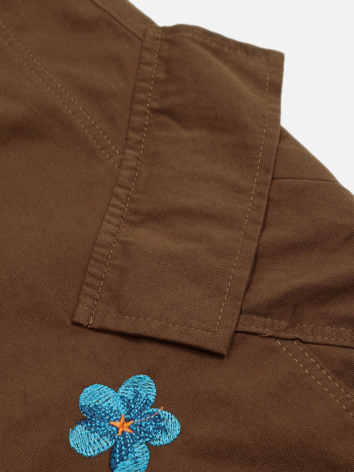 Aelfric Eden Flower Embroidery Shorts Product Image