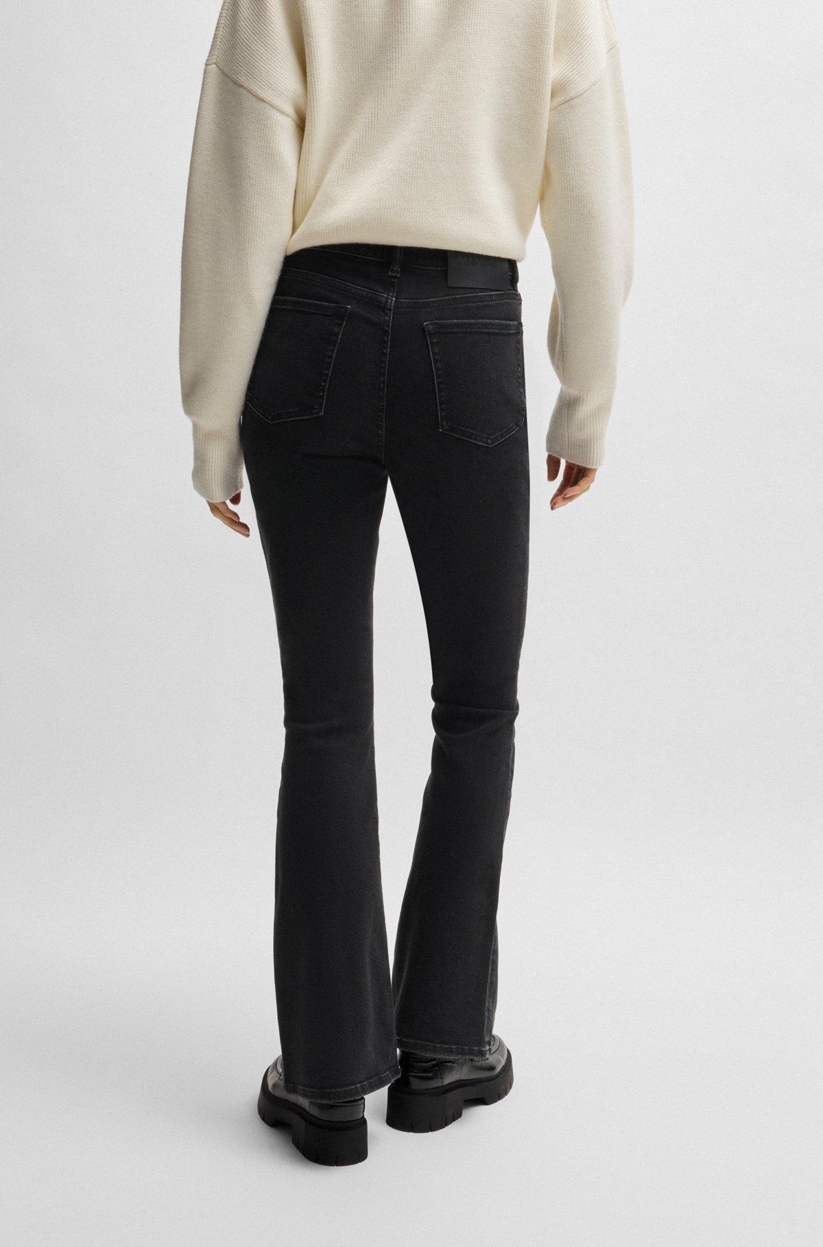 Slim-fit jeans in black stretch denim Product Image