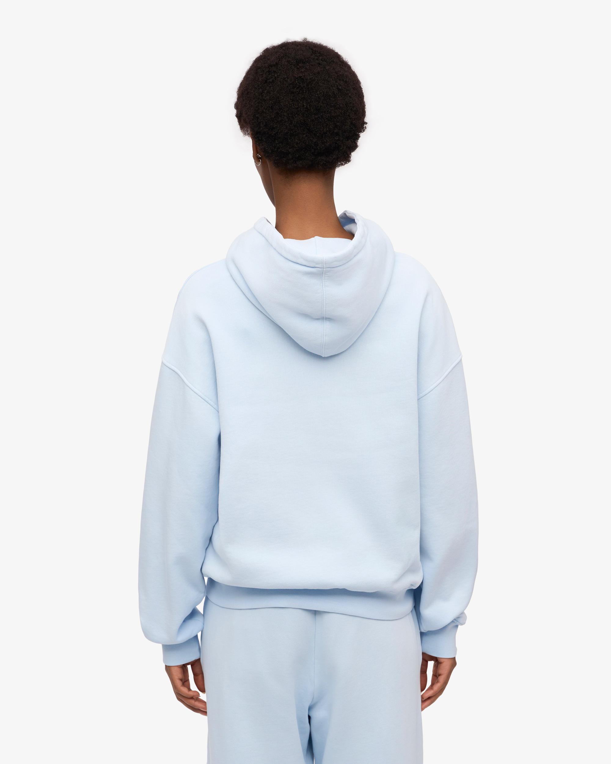Organic Oversized Zip Hood - Polar Blue Product Image
