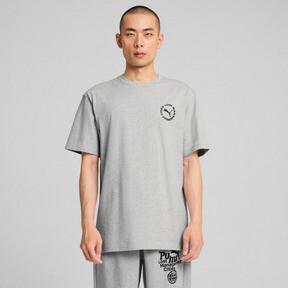 PUMA x LMC Cat T-Shirt Men in Light Grey Heather Product Image