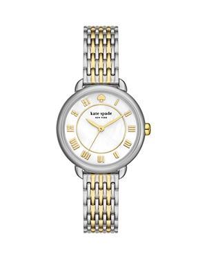 kate spade new york Womens Lily Avenue Three Hand Two Tone Stainless Steel Bracelet Watch Product Image