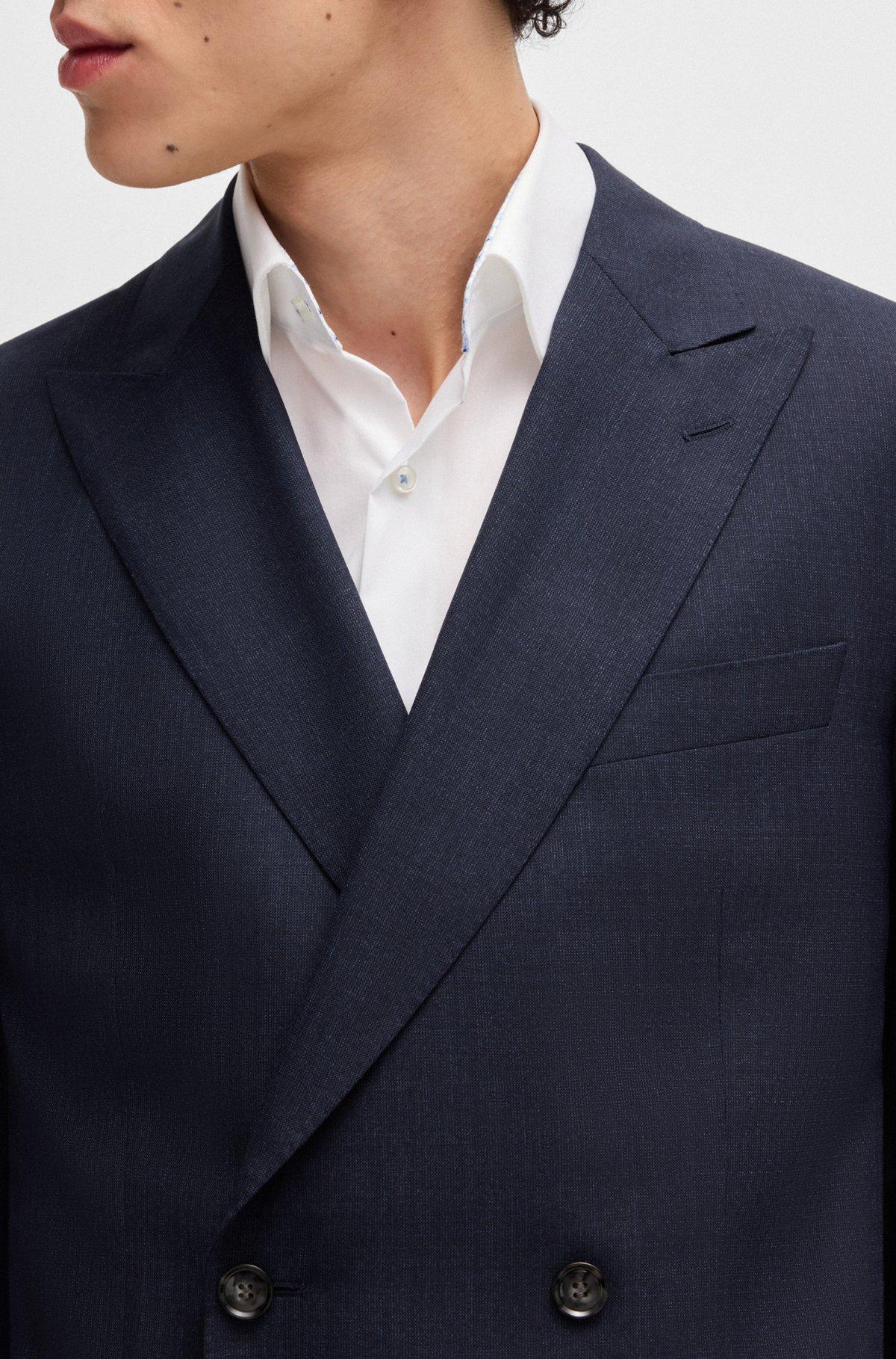 Melange suit in wool with natural stretch Product Image