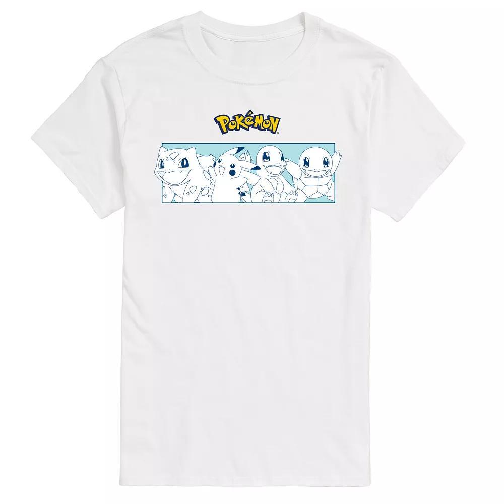 Men's Pokemon Starters Stripe Graphic Tee,  Product Image