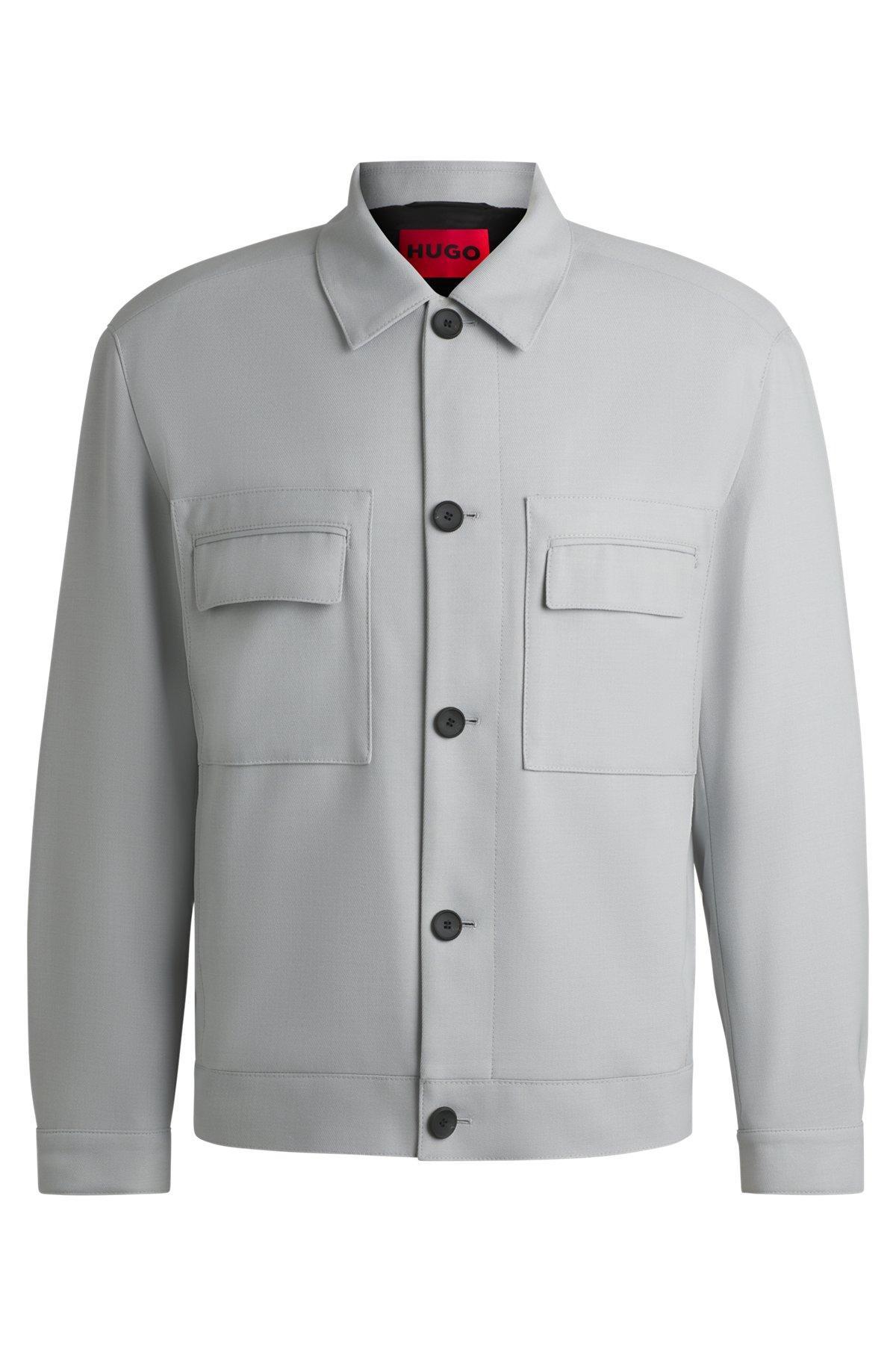 Modern-fit jacket in stretch twill Product Image