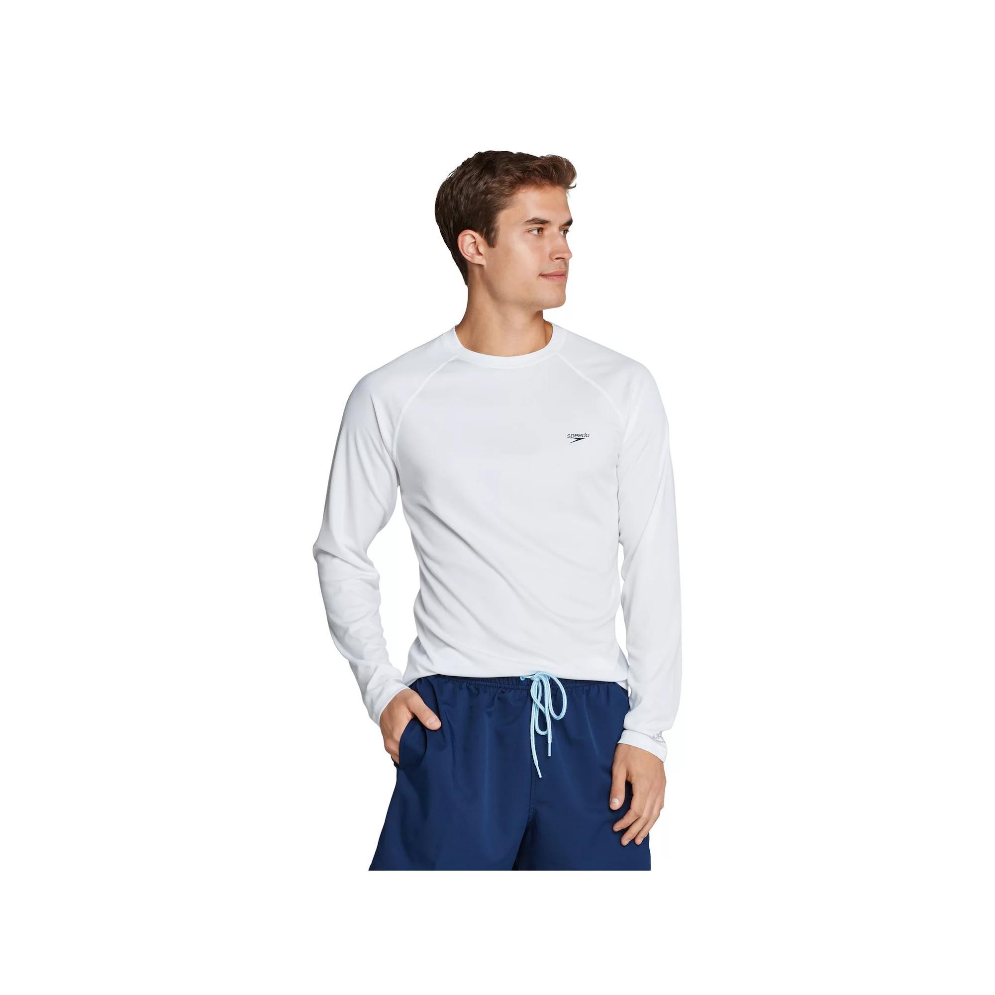 Mens Speedo Quick-Dry UPF 50+ Long Sleeve Swim Tee Product Image