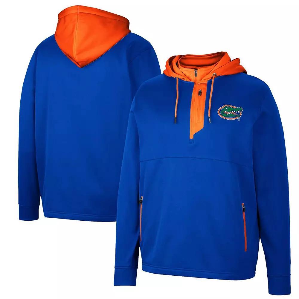 Men's Colosseum Green Miami Hurricanes Luge 3.0 Quarter-Zip Hoodie, Size: XL Product Image