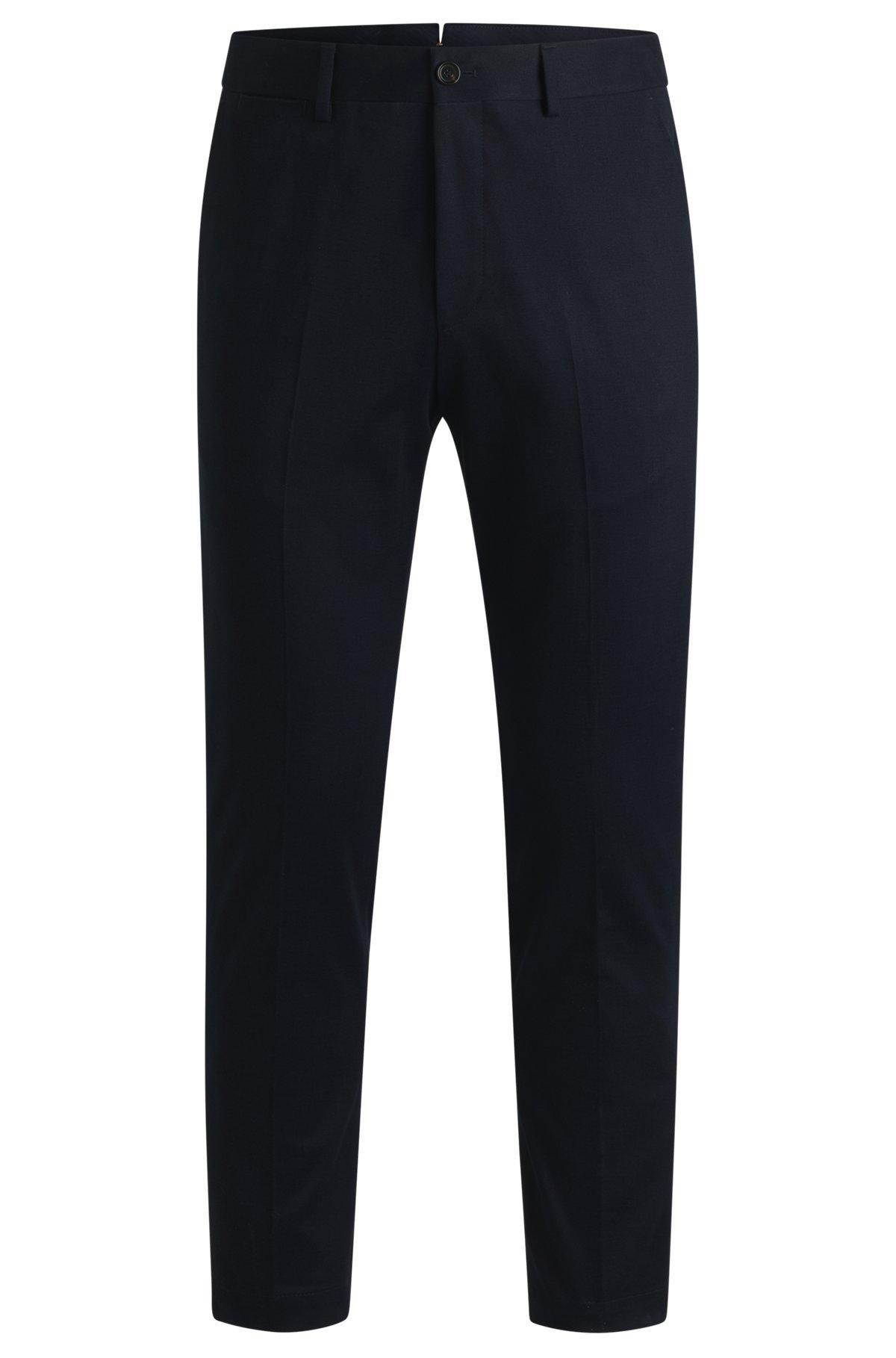 Slim-fit trousers in cotton, cashmere and stretch Product Image