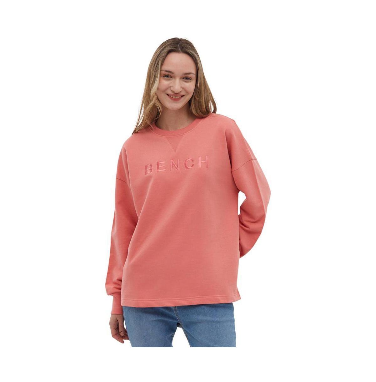 Bench Dna Womens Aisha Chest Logo Crewneck Product Image