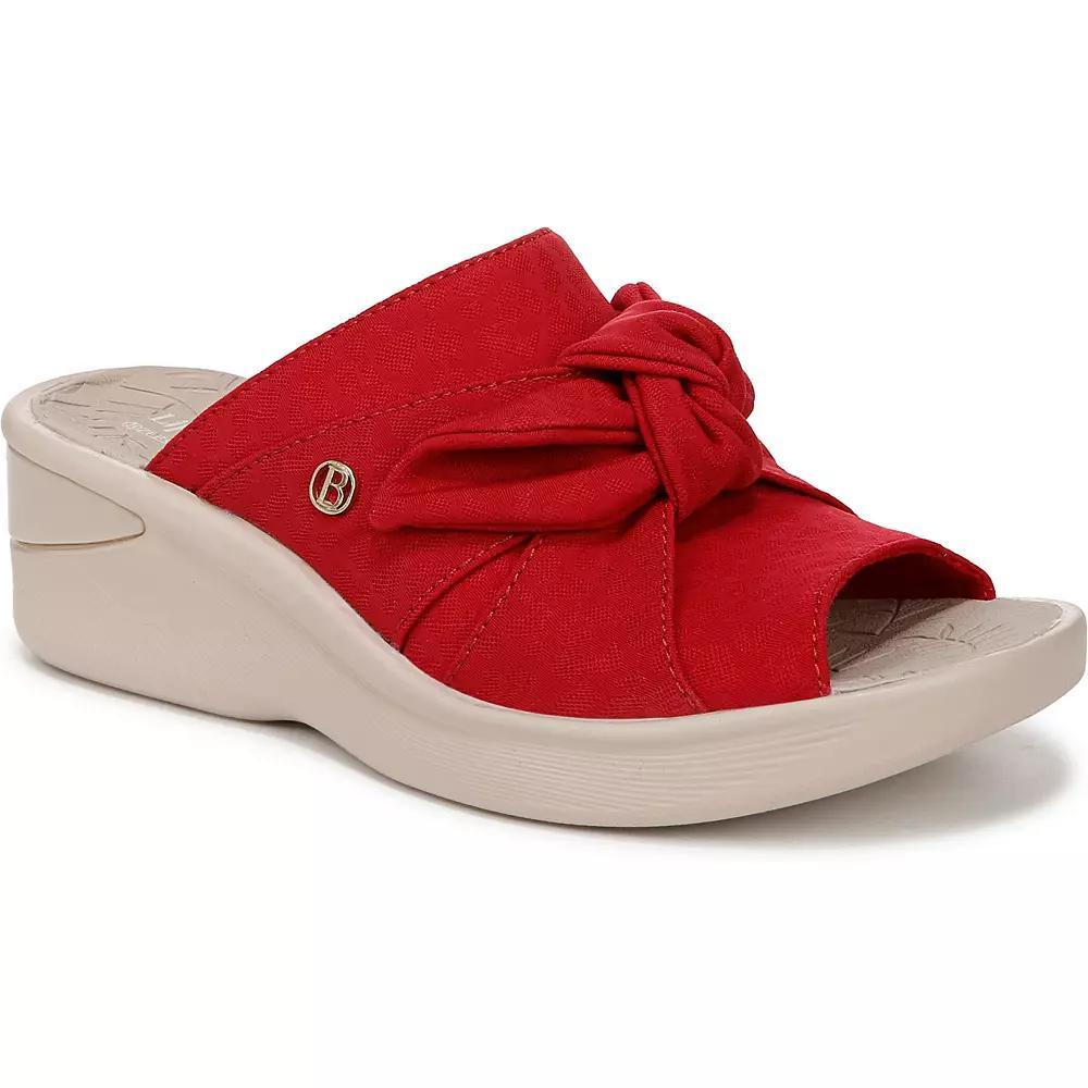 LifeStride Smile 3 Women's Wedge Sandals, Size: 7 Wide, Red Red Product Image