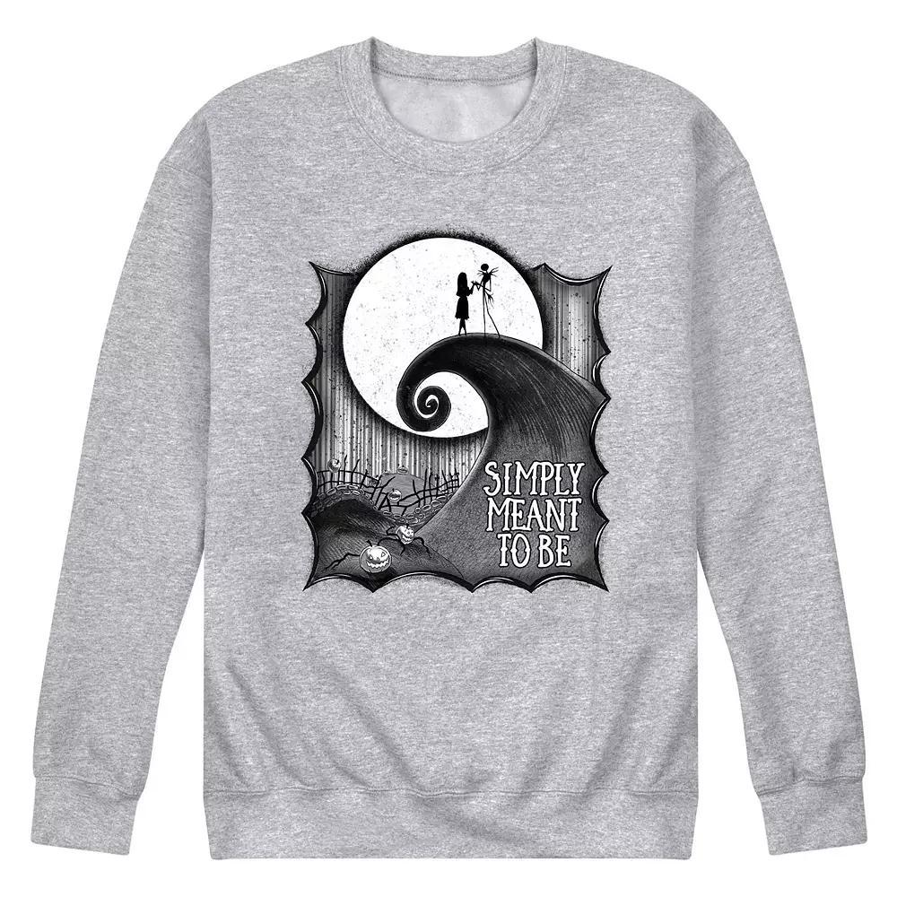 Disney's Nightmare Before Christmas Men's Fleece Sweatshirt, Size: XXL, Grey Gray Product Image