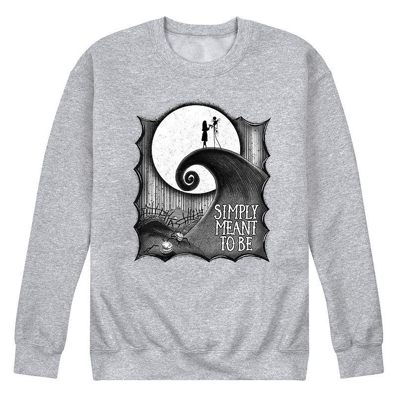 Disney's Nightmare Before Christmas Men's Fleece Sweatshirt, Size: XXL, Grey Gray Product Image