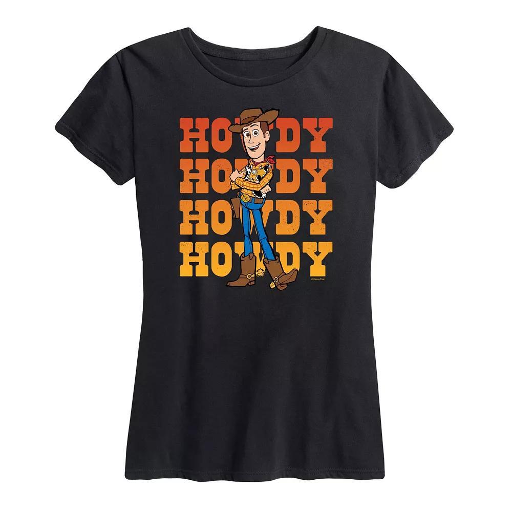 Disney / Pixar's Toy Story Woody Women's Howdy Graphic Tee, Girl's, Size: XXL, Black Product Image