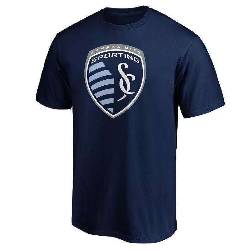 Men's Fanatics MLS Sporting Kansas City Classic Logo Graphic Tee, Size: Small, Blue Product Image