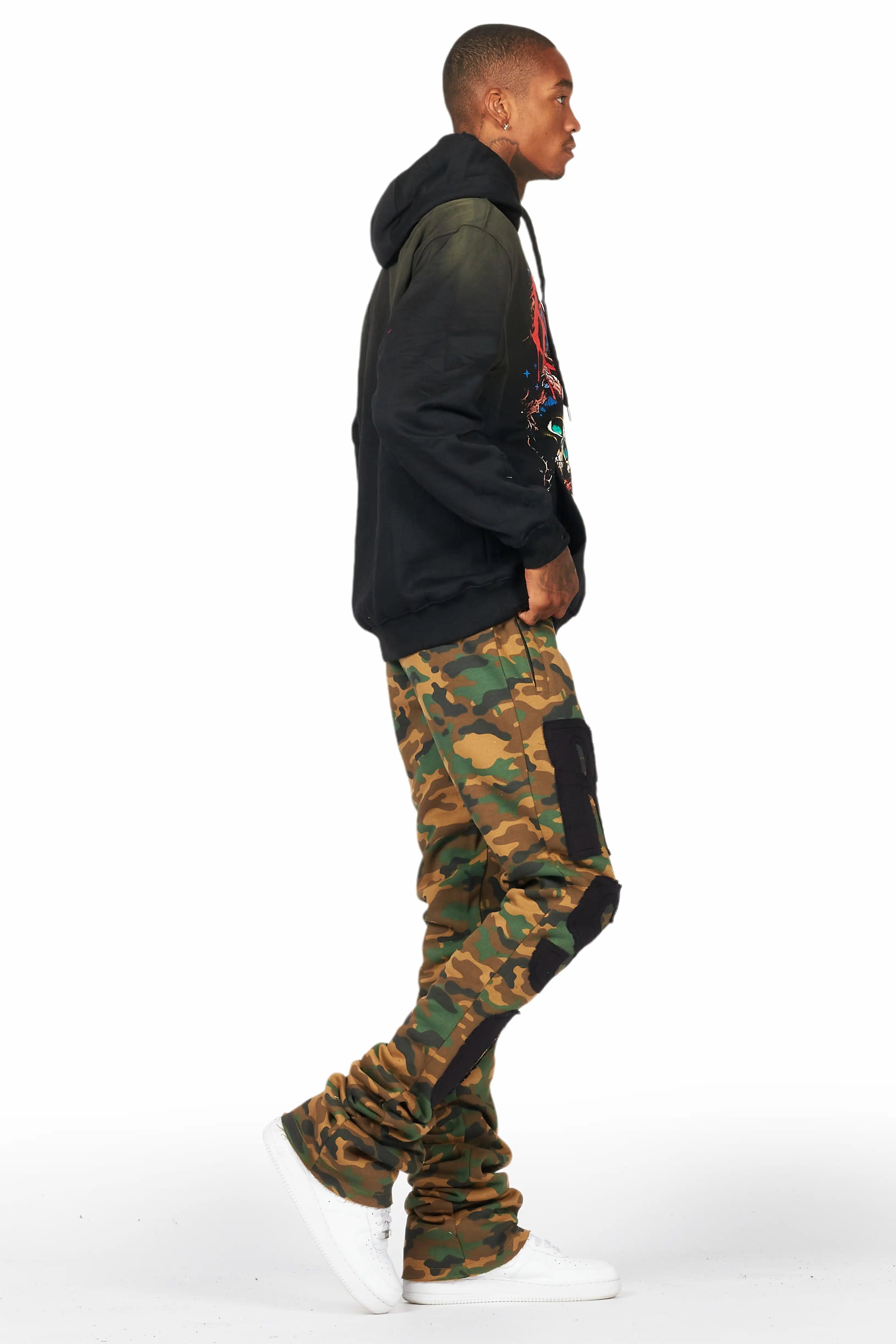 Bansi Faded Camo Super Stacked Trackpant Male Product Image