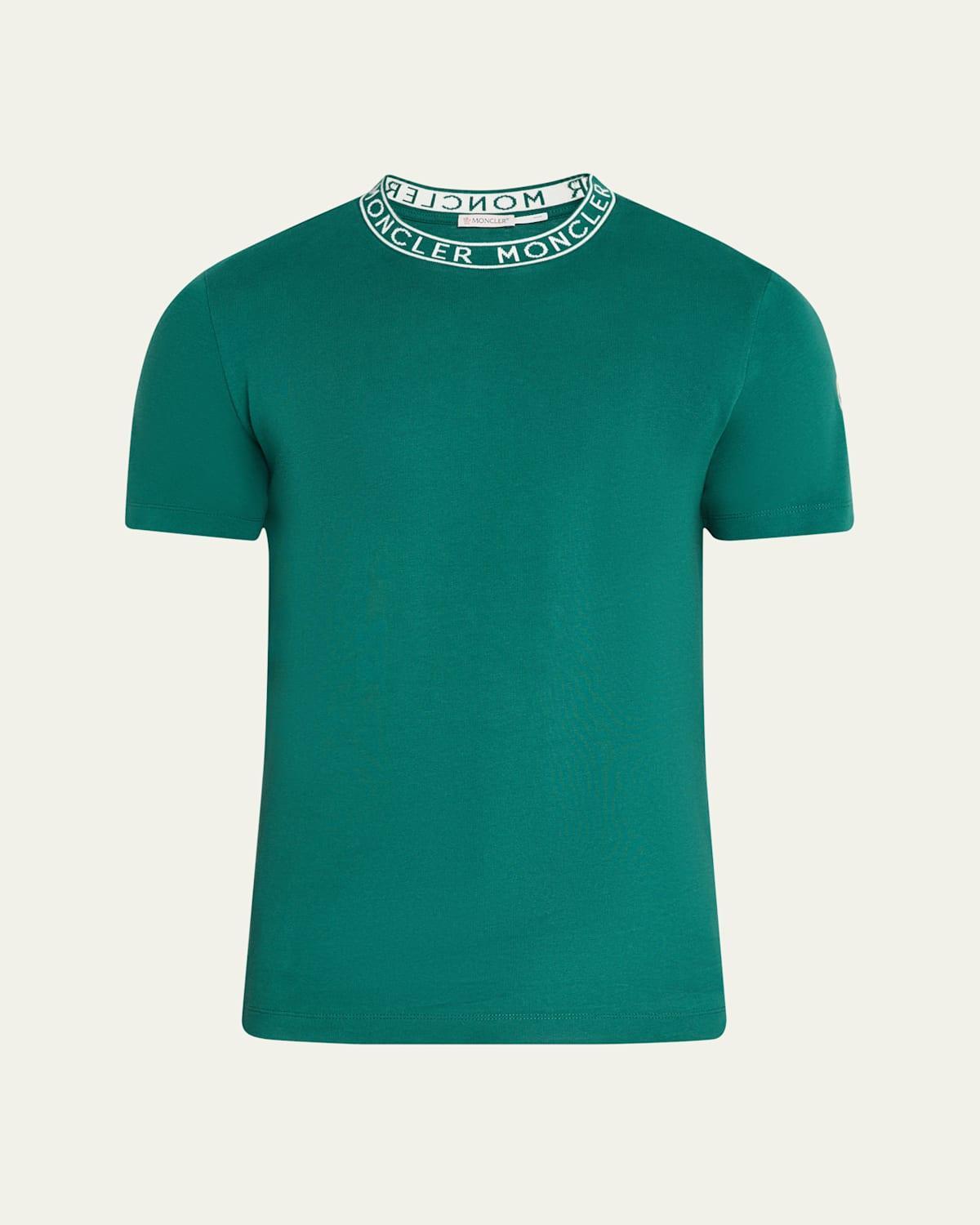 Mens Logo-Collar Jersey T-Shirt Product Image