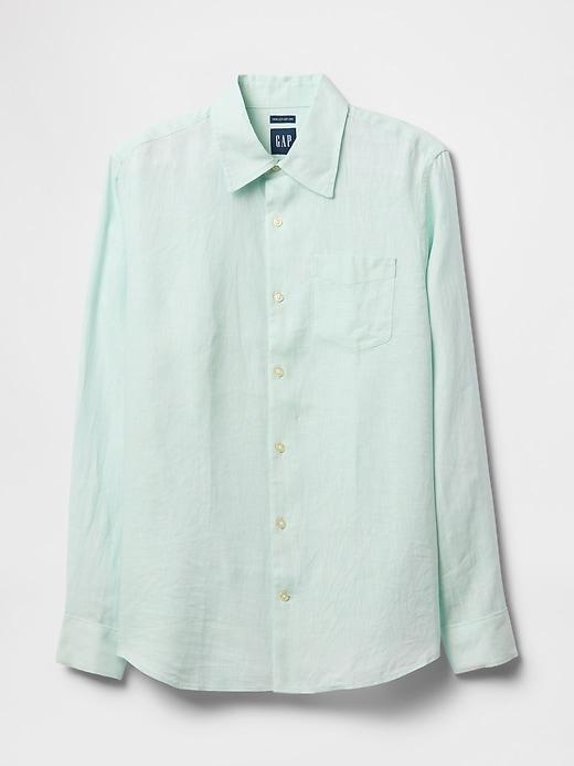 100% Linen Classic Shirt Product Image