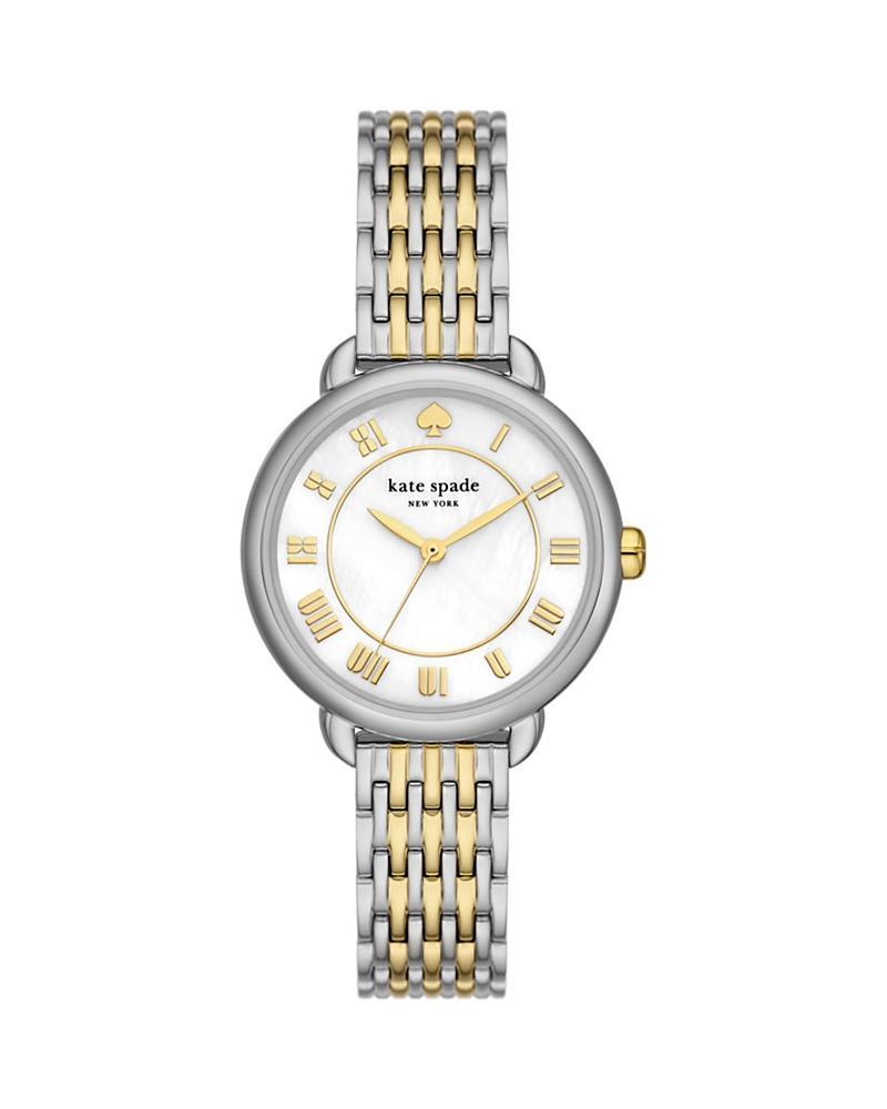 kate spade new york Womens Lily Avenue Three Hand Two Tone Stainless Steel Bracelet Watch Product Image