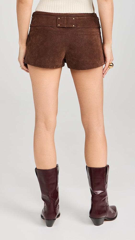 Free People Suede Micro Mini Skort | Shopbop Product Image