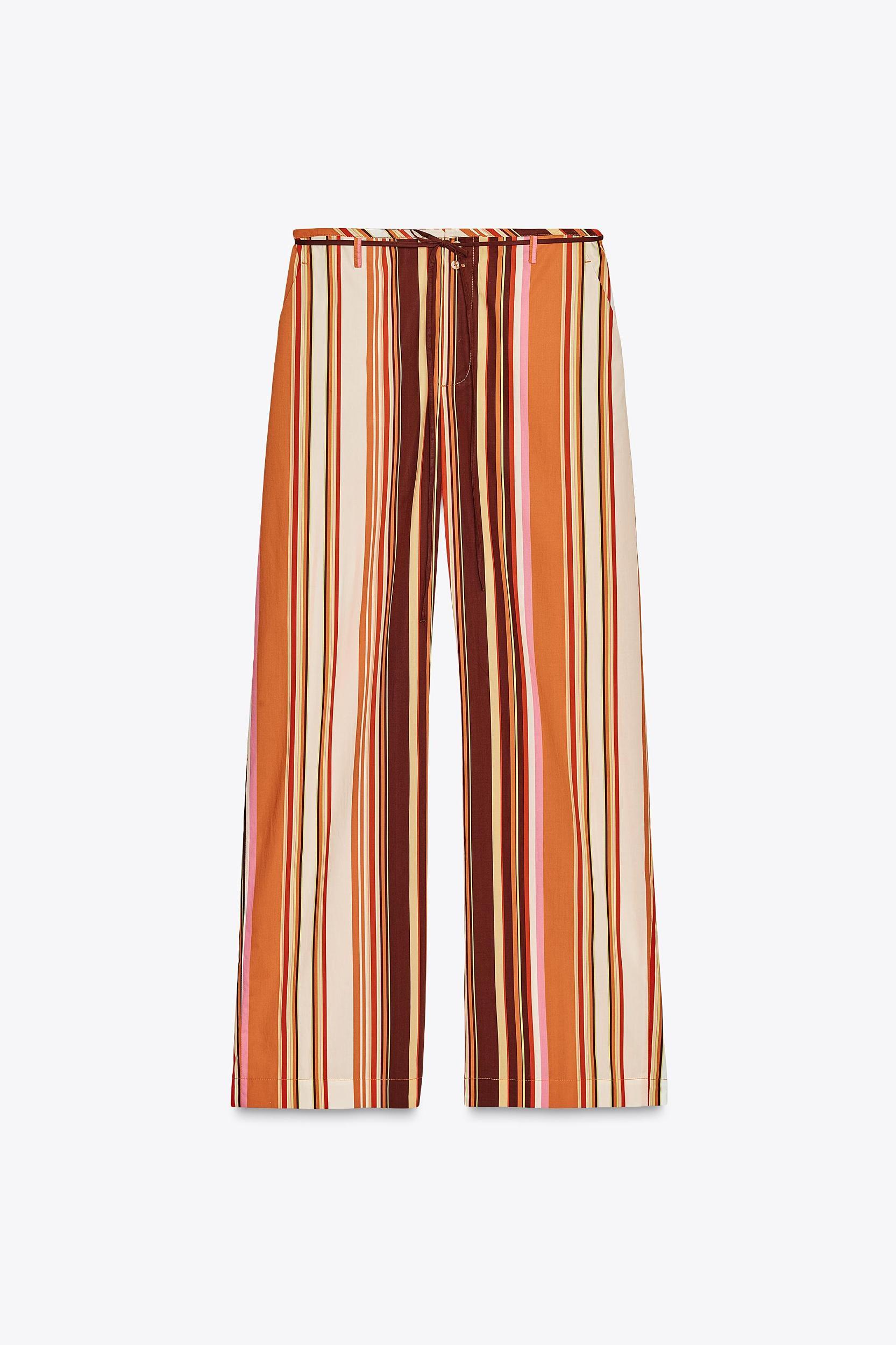 ZW COLLECTION STRIPED FLARE PANTS Product Image