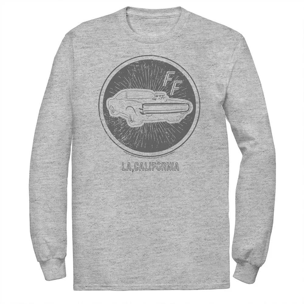 Big & Tall Fast And Furious Sports Car Badge Long Sleeve Tee, Men's,  Product Image