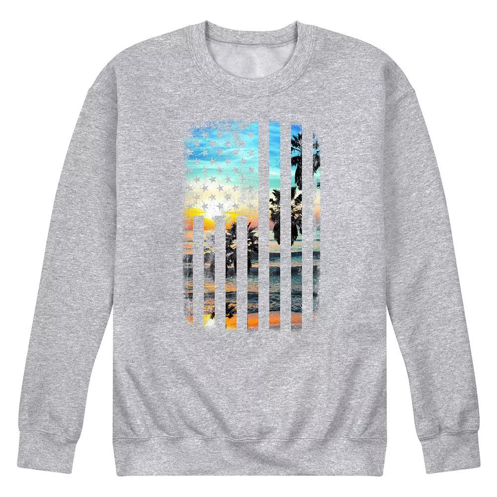 Men's Sunset Flag Fleece Sweatshirt,  Product Image
