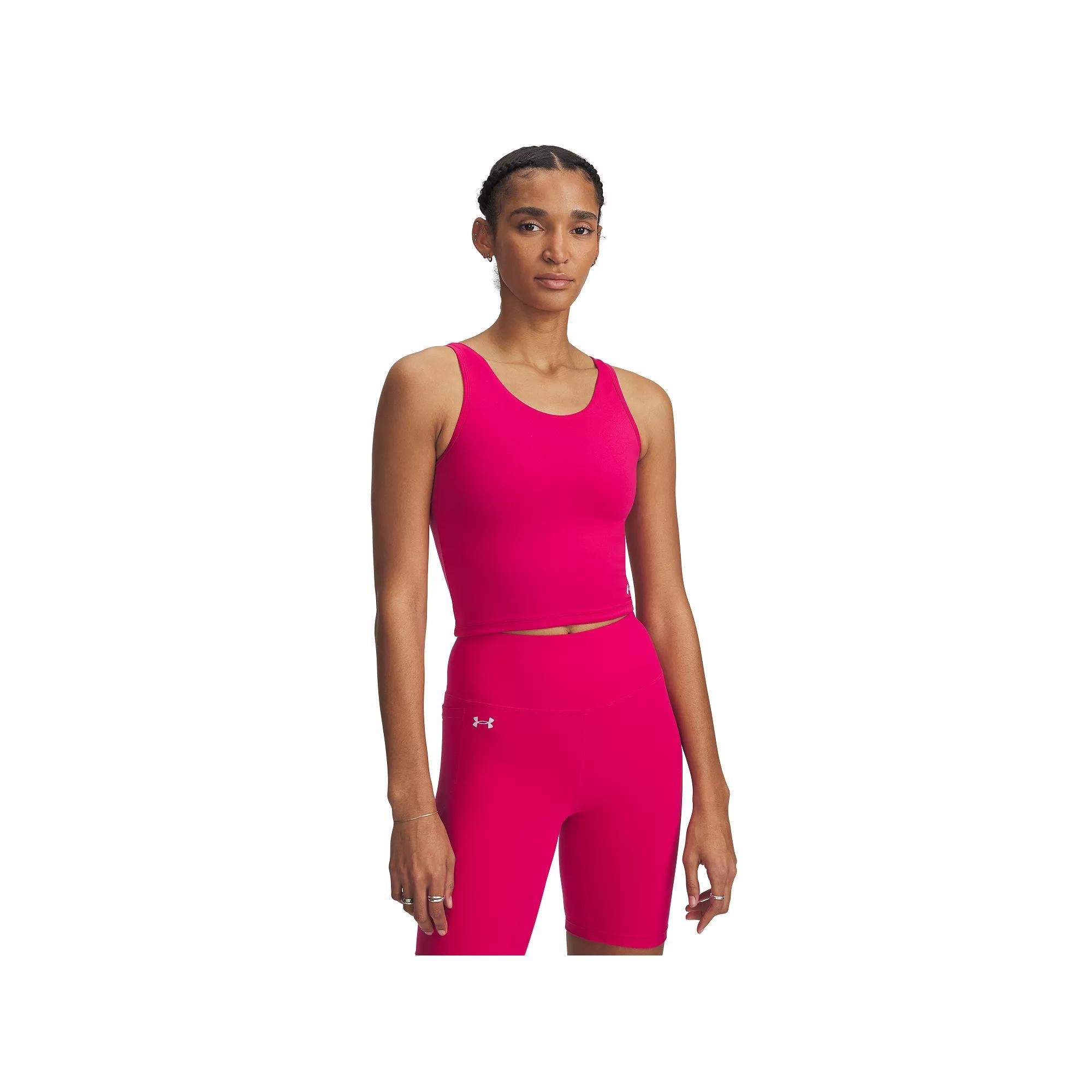 Womens Under Armour Motion Tank Top Shaded Pink Product Image