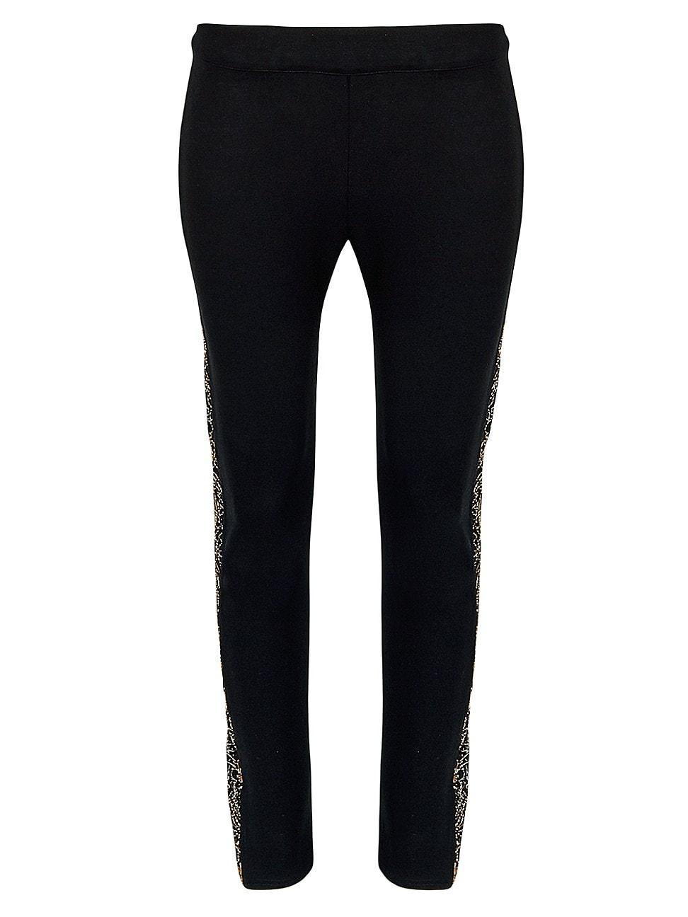 Womens Donna Lace-Trim Leggings Product Image