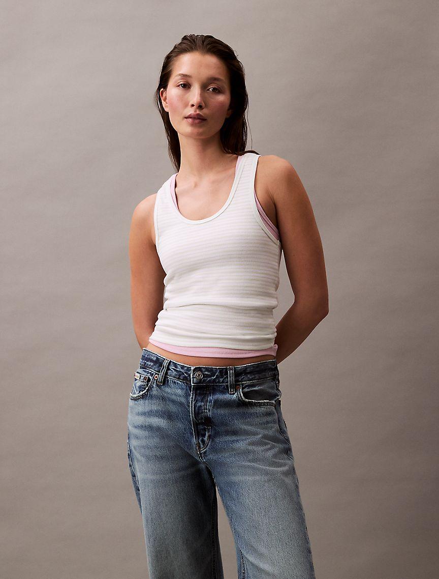 Cotton Contour Rib Tank Product Image