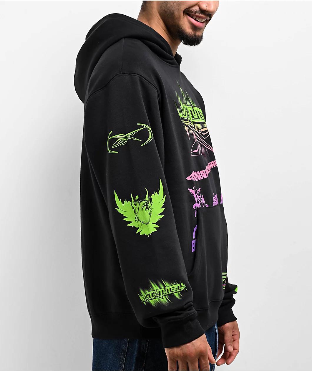 Reebok x Anuel Black Hoodie Product Image